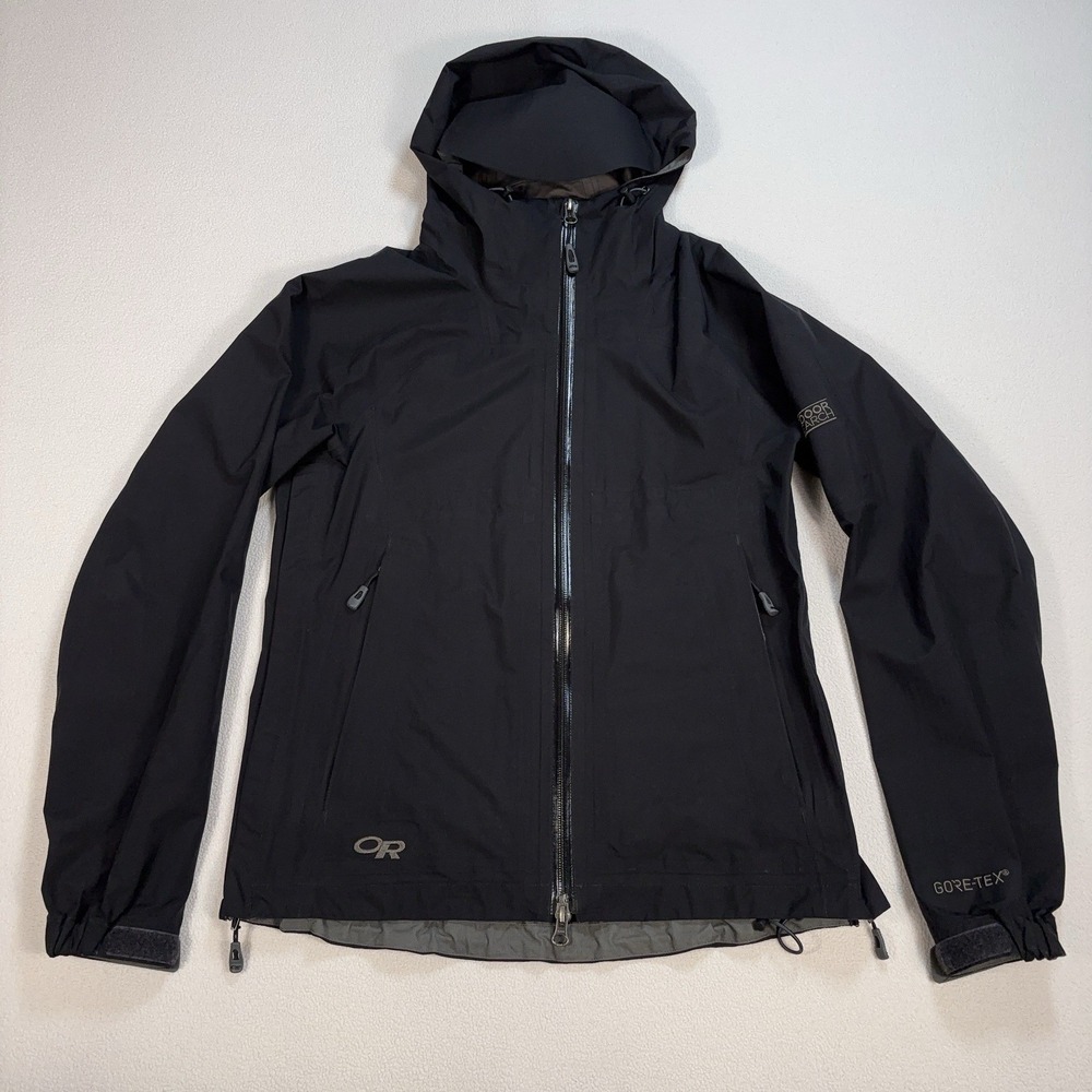 Outdoor Research Aspire Gore-Tex Jacket Women's XS Black Waterproof Rain *READ*